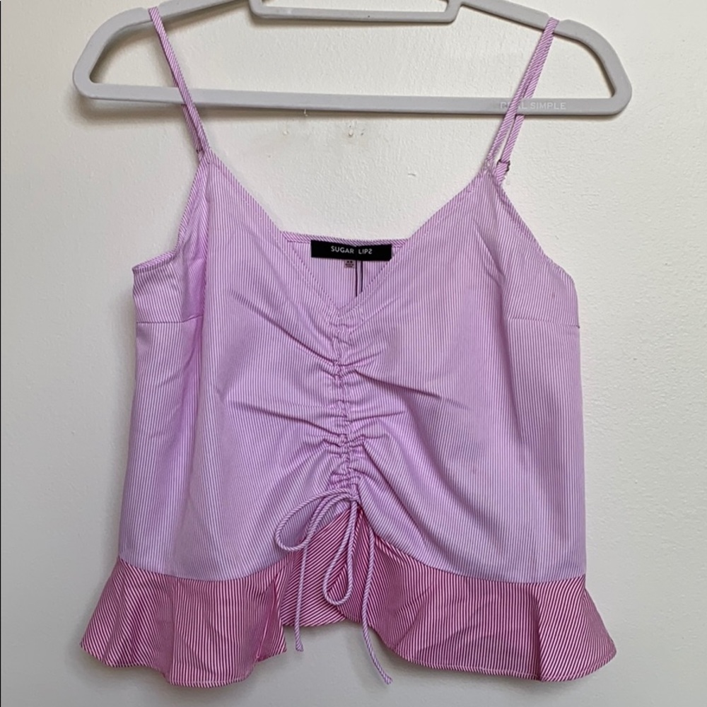 Sugarlips Pink Striped Top